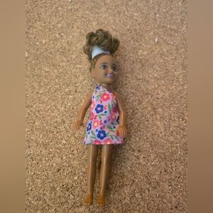 Barbie Chelsea Doll, Pink flower dress